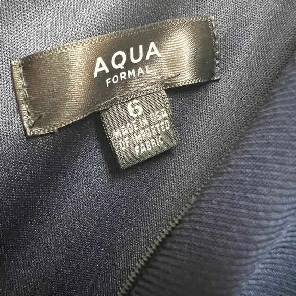 💙 NWT! Navy Off The Shoulder Slit Gown - Picture 6 of 12